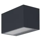 Ledvance Smart+ WiFi LED Wall Light Outdoor Brick Wide Dark Grey 14W 600lm - 830 Warm White | RGBW